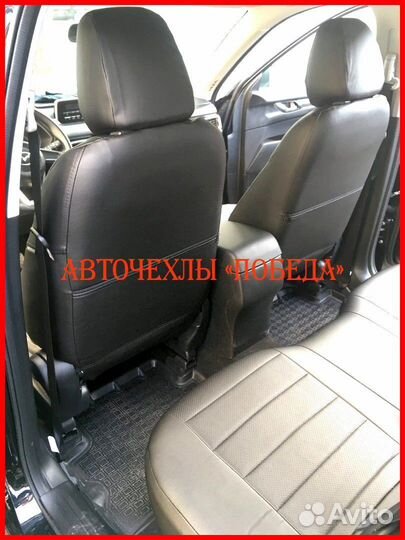 Чехлы Mazda CX-5 2 из экокожи чёрные Классика