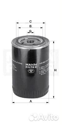 Фильтр масляный mann-filter w 712/54 (w71254)