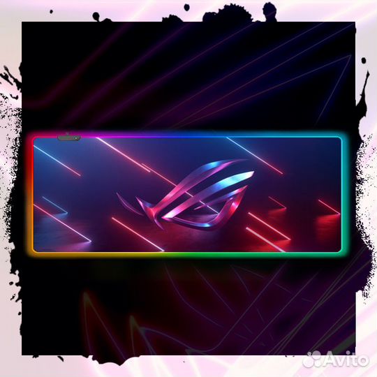 Игровые коврики с подсветкой asus strix