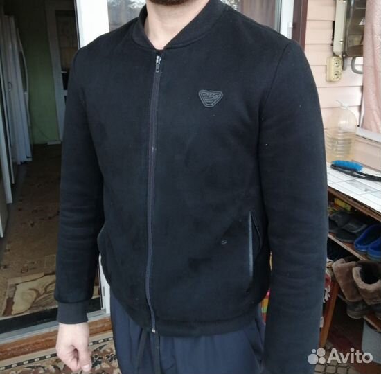 Куртка замшевая мужская Армани