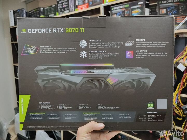 Видеокарта Msi Rtx 3070 ti 8 Gb