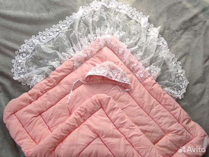 Конверт и одеяло на выписку 2 в 1