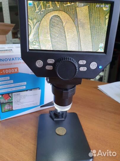 Новый цифровой микроскоп 1000х Металлическая платф