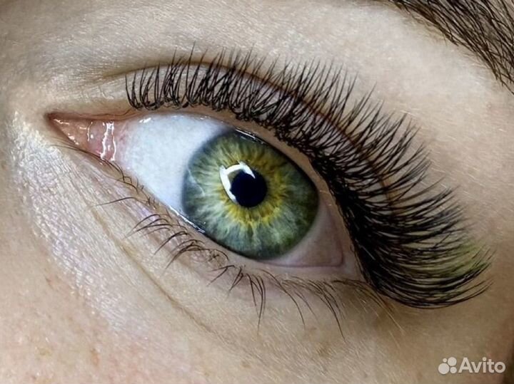 Наращивание ресниц Классическое Объёмное