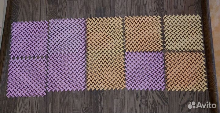 Коврик в виде паззла 25 на 25 см