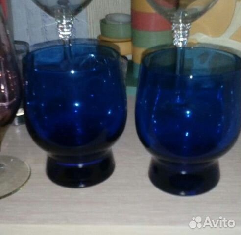 Стаканы цветное стекло СССР