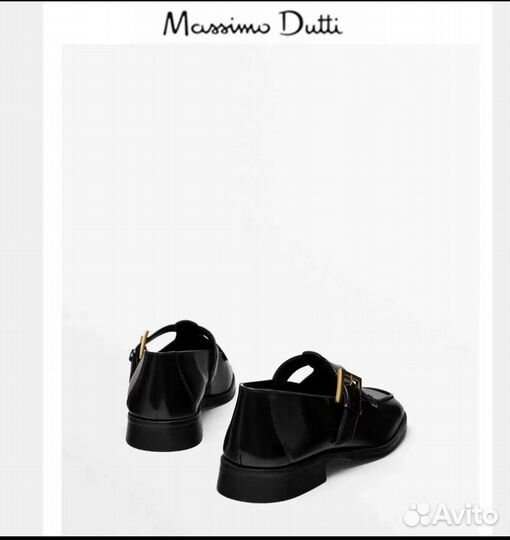 Мокасины туфли massimo dutti кожа