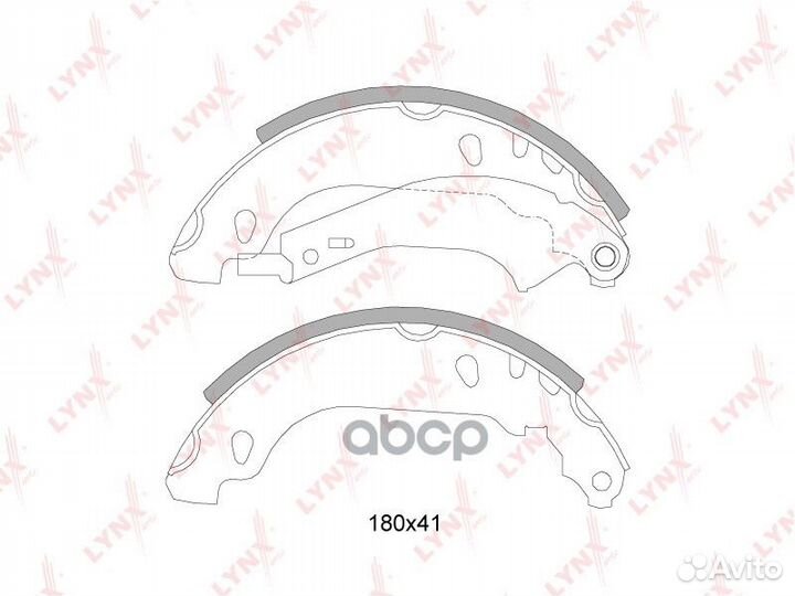 Колодки тормозные барабанные зад BS6305 LYN