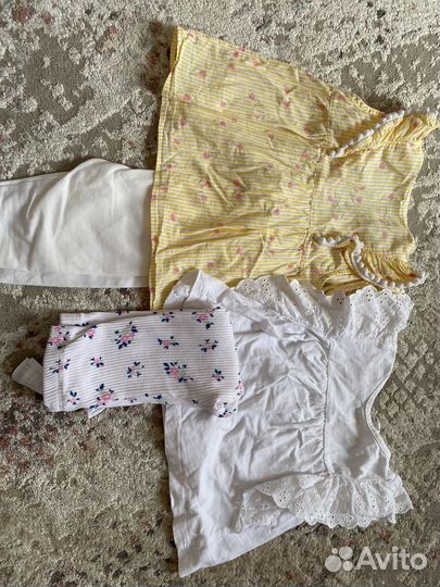 Детские вещи на девочку 9-12 мес