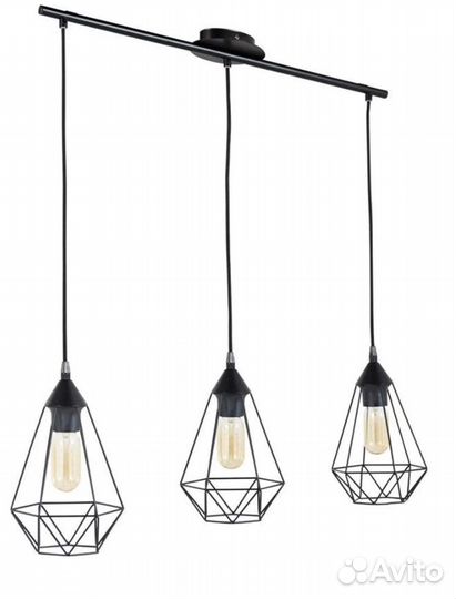 Люстра, светильник черный
