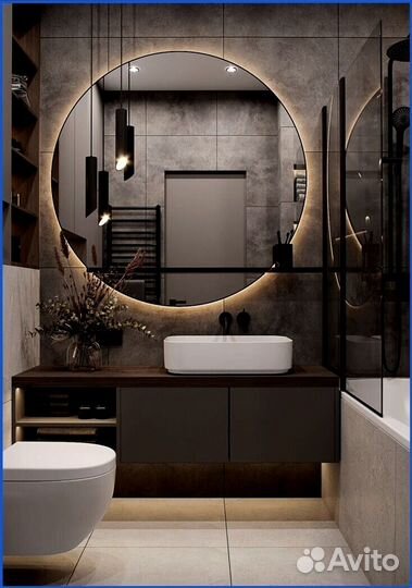 Круглое зеркало с подсветкой