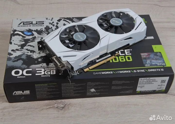 Asus GTX 1060 3gb oc