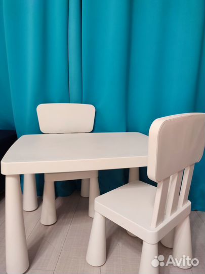 Детский стол со стульями IKEA (маммут)