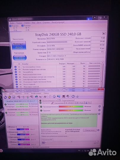 SSD и HDD разные 10Pro x64