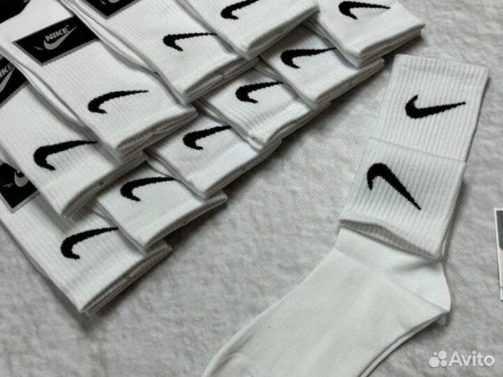 Носки Nike Premium белые высокие