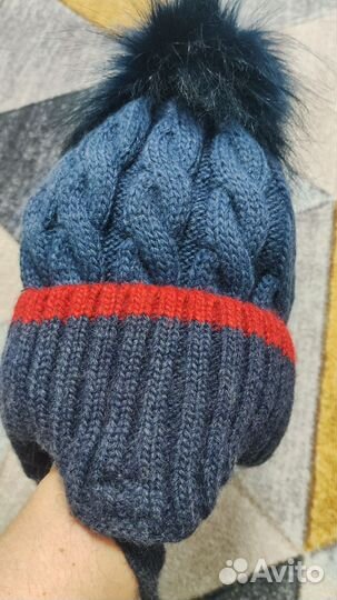 Новая Шапка зимняя утепленная размер 48-50