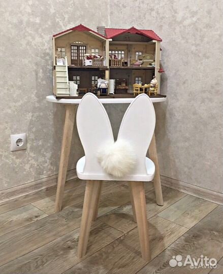 Детский стол и стул Зайка.Новый