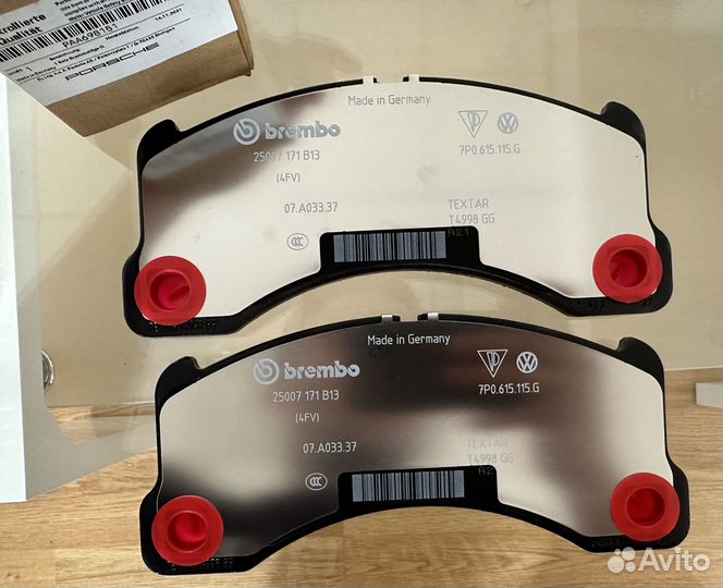 Тормозные колодки передние Porsche Cayenne 958