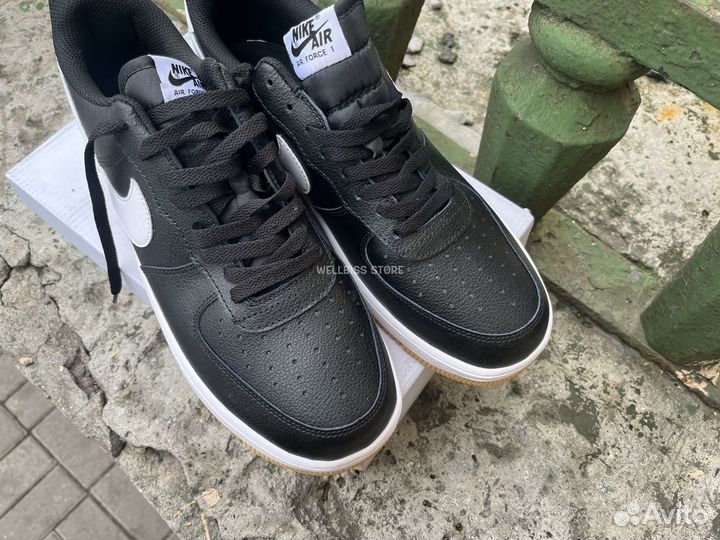 Кроссовки Nike Air Force 1 черно белые