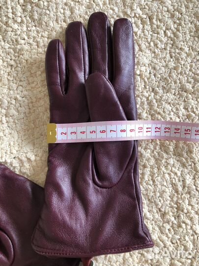 Перчатки женские кожаные новые 7.5/8