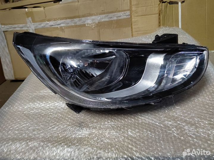 Блок-фара Solaris 10-14 г. лев. и пр. под корр