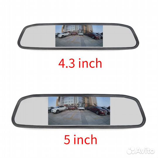 Автомобильное зеркало заднего вида Hippcron 5 дюйм