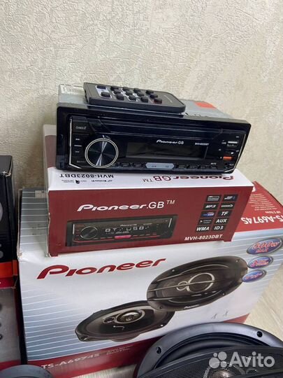 Автозвук pioneer 4в1 комплект