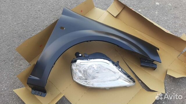 Продам крыло,фару рено логан