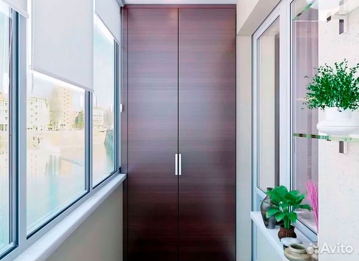 Балкон со шкафом