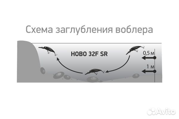 Воблер LureMax hobo 32F SR-106 3g., плавающий