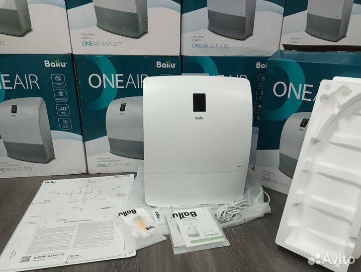 Бризер Ballu OneAir ASP 200 с нагревом и CO2