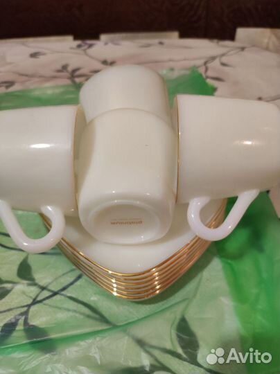 Чашка с блюдцем фарфор