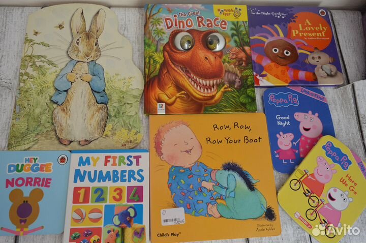 Картонные книги для малышей на английском