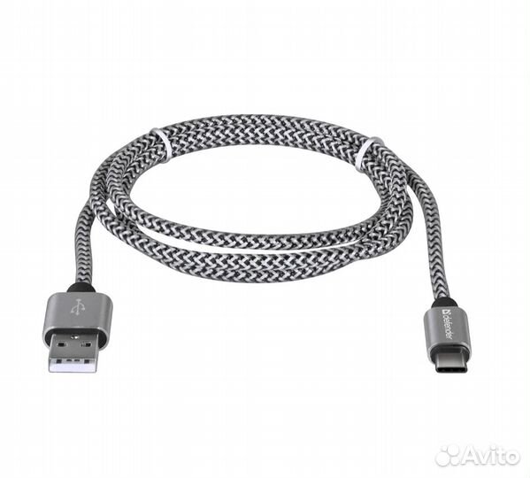 Кабель USB2.0 TO type-C 1M white USB09-03T 87815