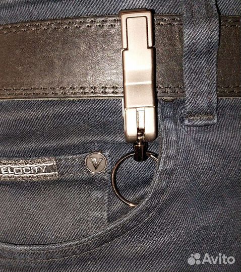 Брелок держатель для ключей на ремень сплав цинка