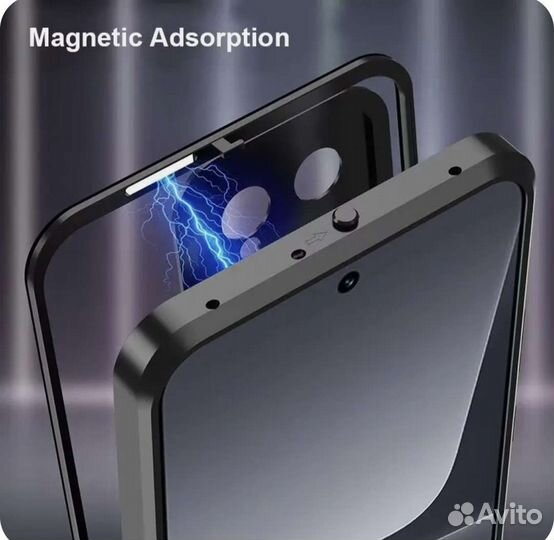 Чехол xiaomi 13 стекло метал