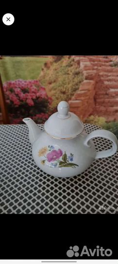 Чайник заварочный фарфоровый гдр