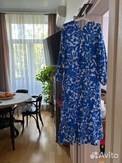 Платье в пол вискоза 46