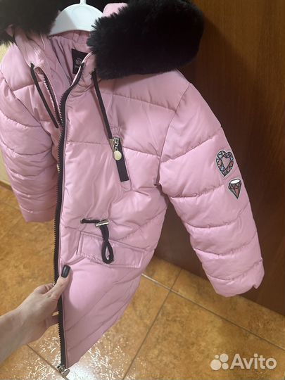 Зимняя куртка для девочки 122-128