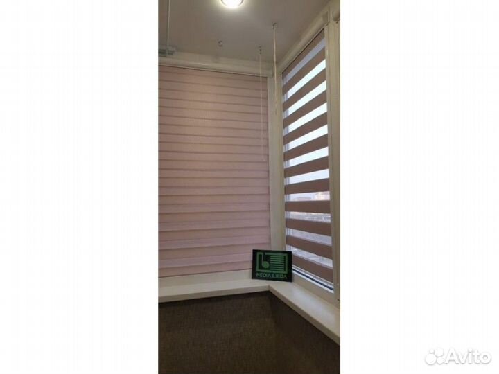 Рулонные шторы день ночь зебра T588