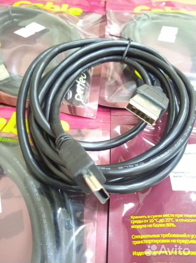 Кабель mini USB длина 1.8 метра (кабель miniUSB)