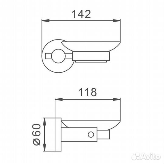 Мыльница Haiba HB8302, сталь