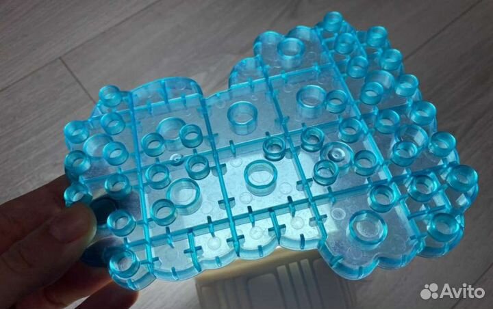 Лего дупло прозрачная морская пластина