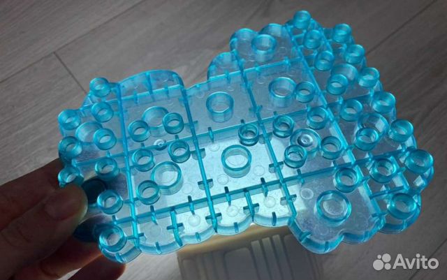 Лего дупло прозрачная морская пластина