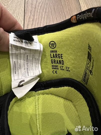 Налокотники хоккейные warrior alpha dxpro левый