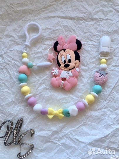 Силиконовый держатель для пустышки Грызунок