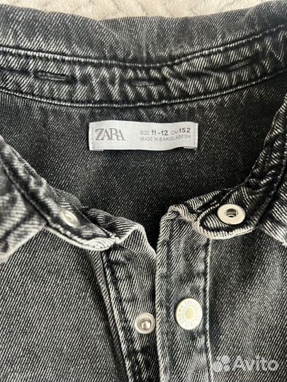 Джинсовая рубашка zara для мальчика