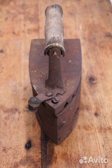 Утюг угольный старинный Клеймо на крышке касимов