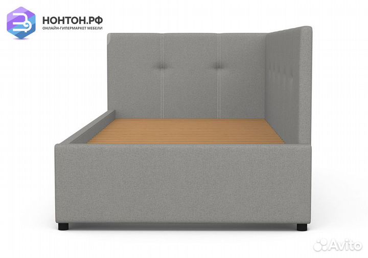 Софа Квадро рогожка серая