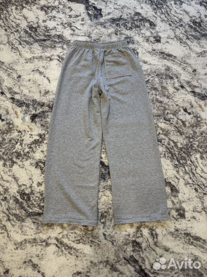 Серые спортивки широкие y2k